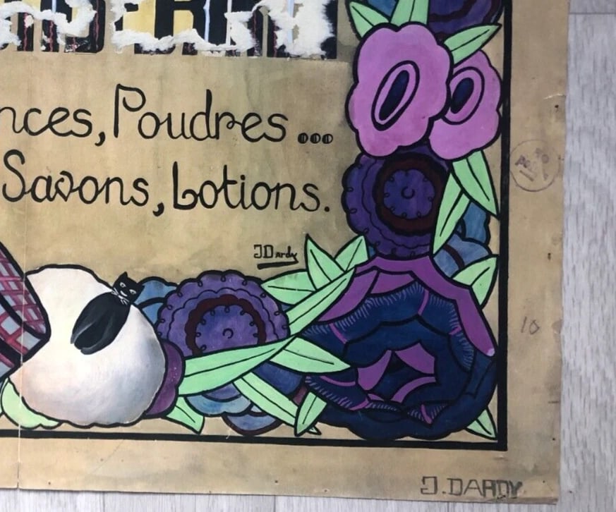 Advertising Soap, Powder Original - Drawing Antique Art Deco - 5