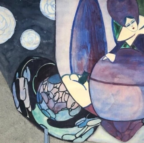 Perfume Art Deco Advertising - Drawing Original Antique Artwork - 4