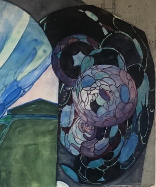 Perfume Art Deco Advertising - Drawing Original Antique Artwork - 5