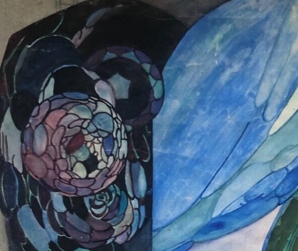 Perfume Art Deco Advertising - Drawing Original Antique Artwork - 6