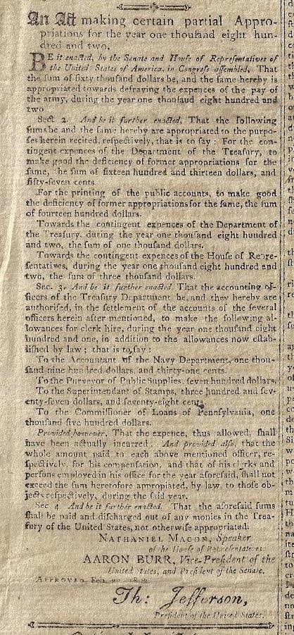 1802 Federalist Newspaper Thomas Jefferson Judiciary - 2