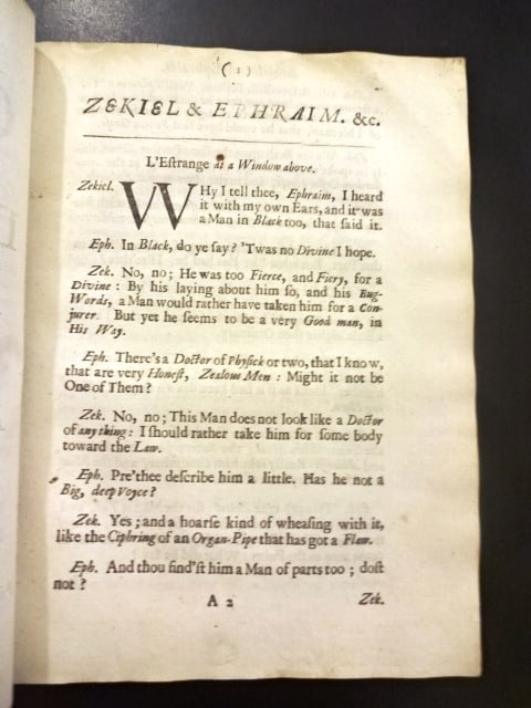 1680 L'Estrange Case of Dialogue Zekiel and Ephriam - 2