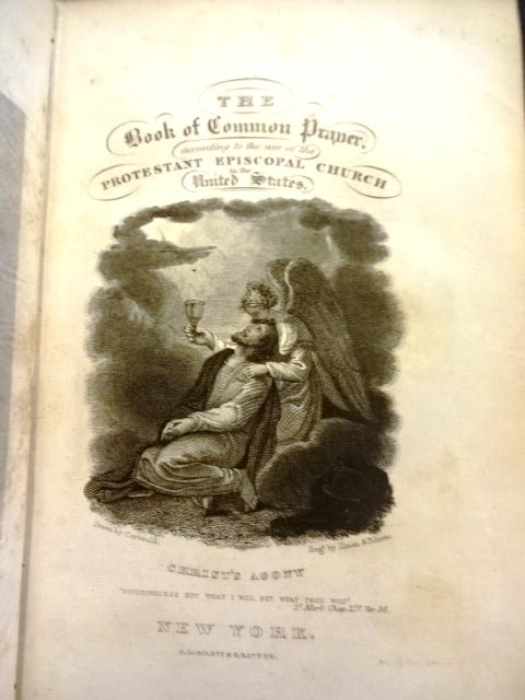 1836 New York Book of Common Prayer Gold Fore Edge: Title: 1836 New York Book of Common Prayer Gold Fore Edge Description: “The Book of Common Prayer and Administration of the Sacraments and other rights and ceremonies of the Church according to