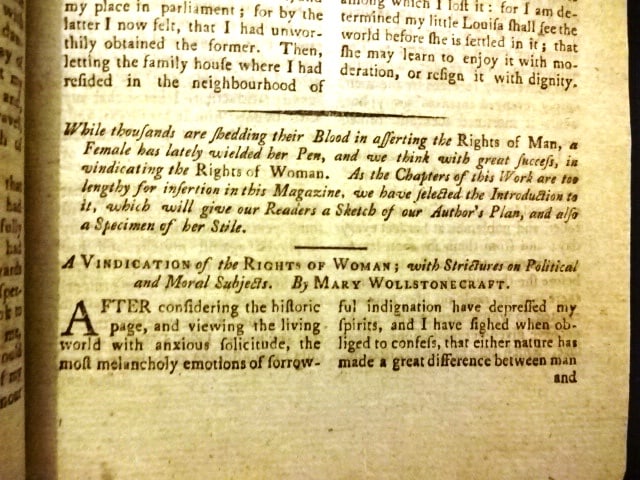 1793 New York Magazine Mary Wollstonecroft - 2