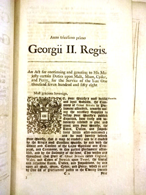 1698-1757 Three English Acts of Three Monarchs - 4