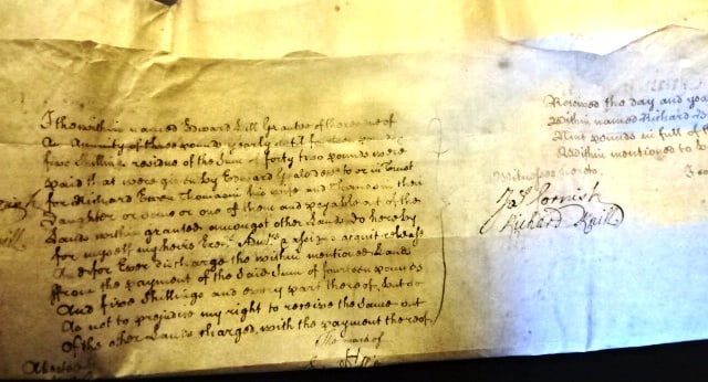 1750 Large English Vellum Indenture Orchards Devon - 3