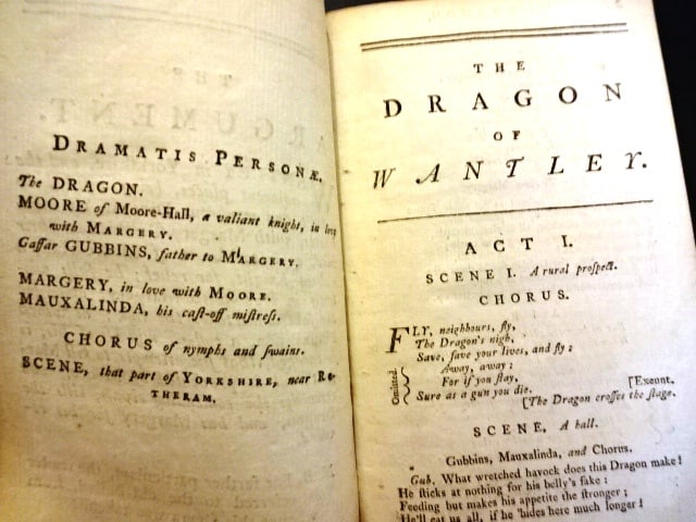 1770 Opera The Dragon of Wantley Libretto - 2