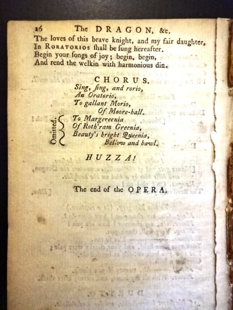 1770 Opera The Dragon of Wantley Libretto - 3