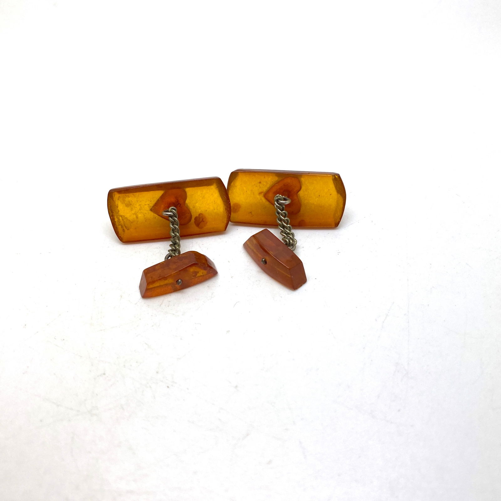 Grand Vintage Amber Cufflinks - 3