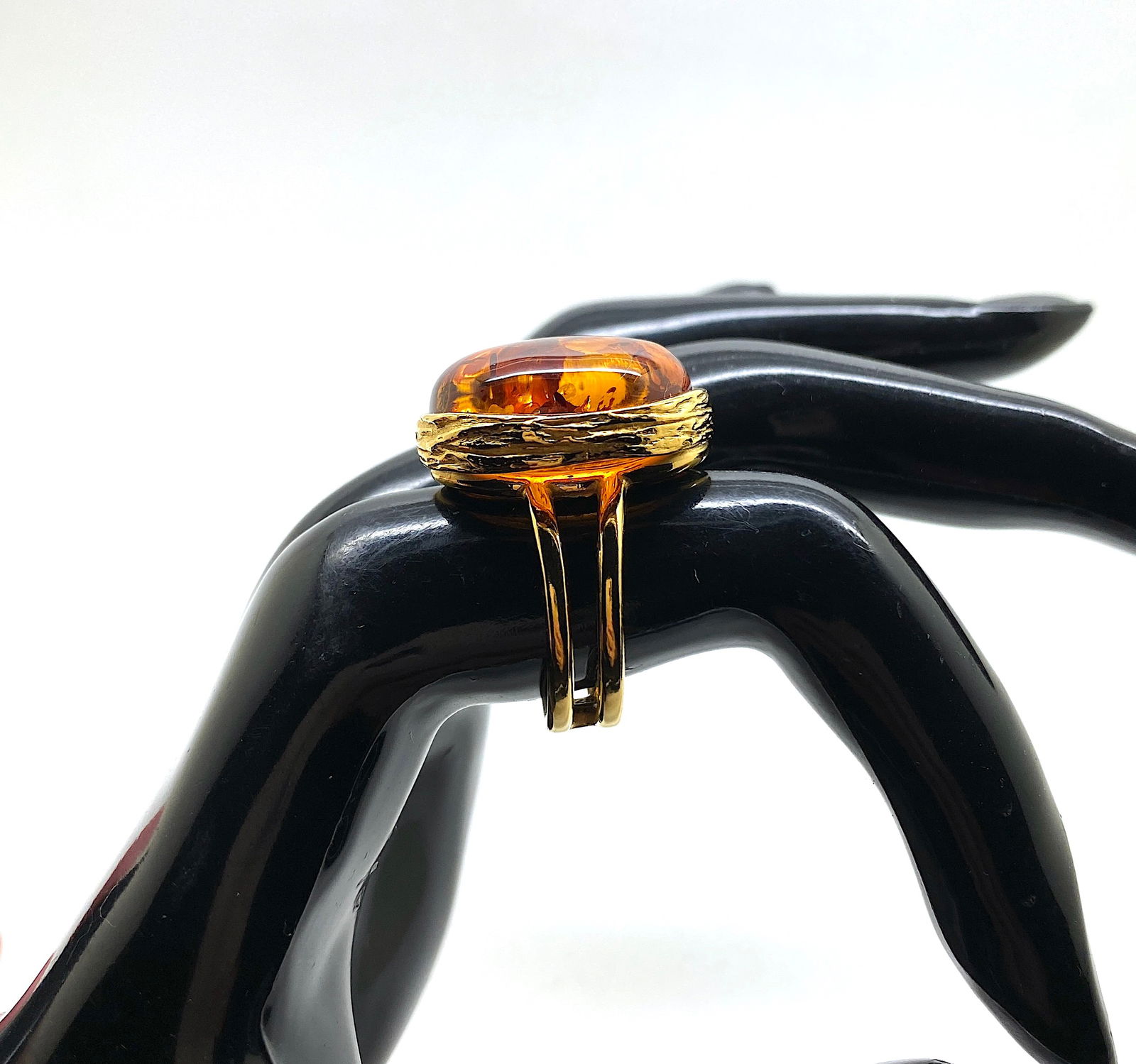 Adjustable Amber Ring - 4