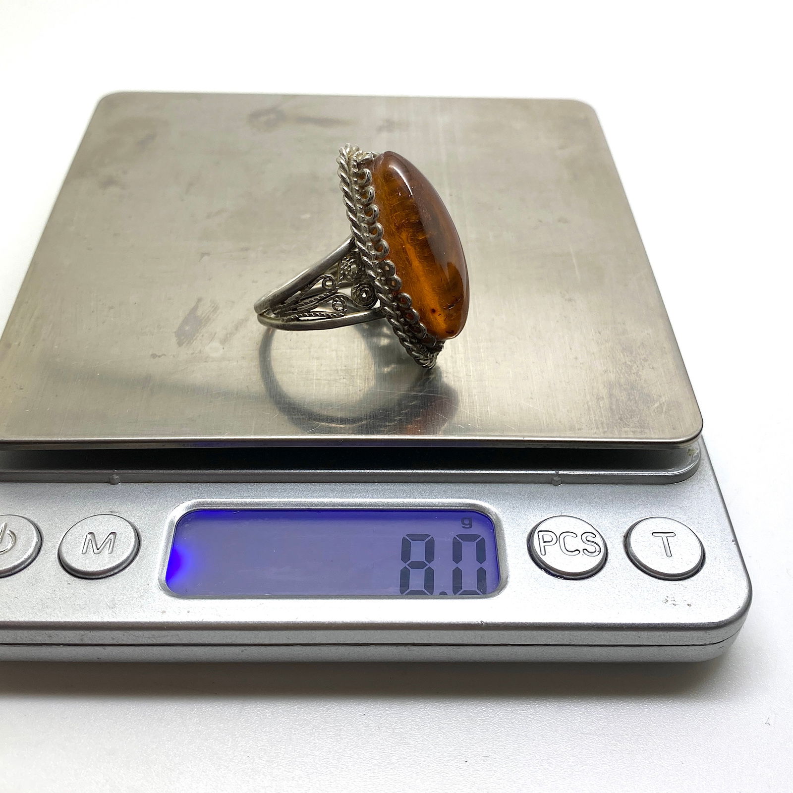 Remarkable Amber Ring - 9