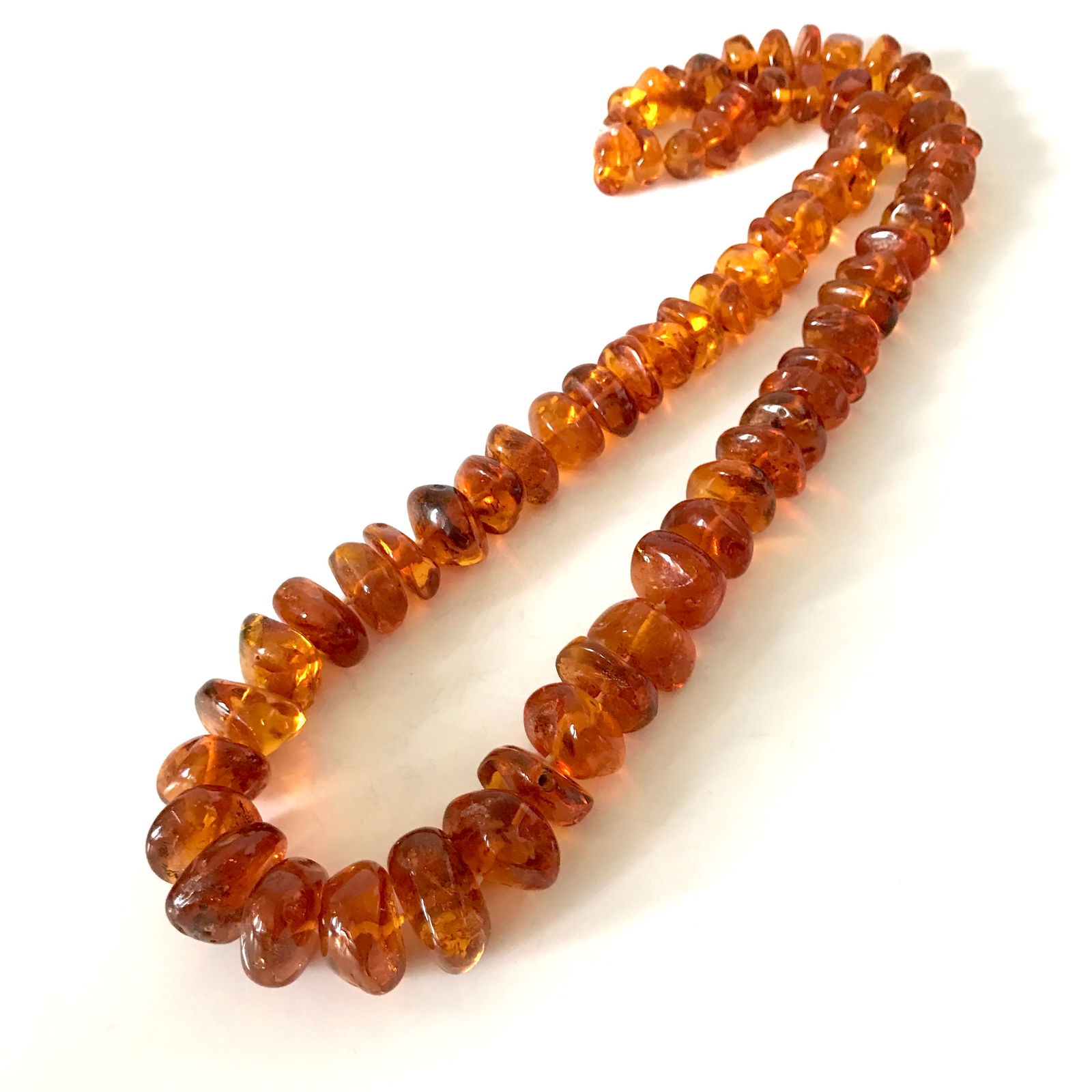 Exclusive antique certif. Amber necklace 208 gr - 2