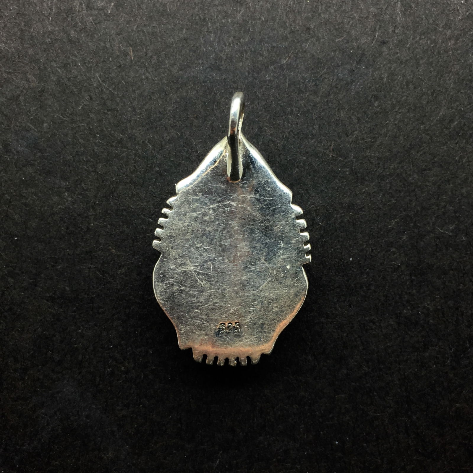 Silver and turquoise pendant - 5