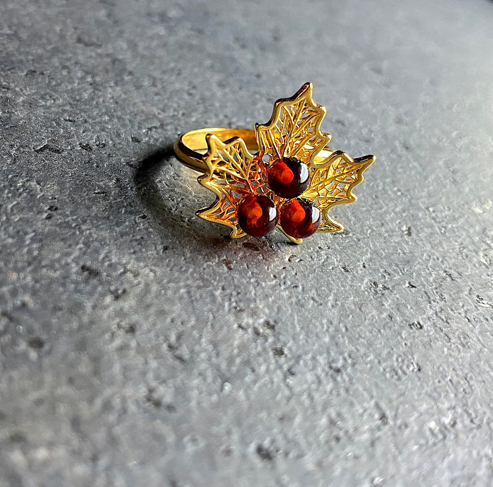 Unique and Beautiful Amber Ring - 11