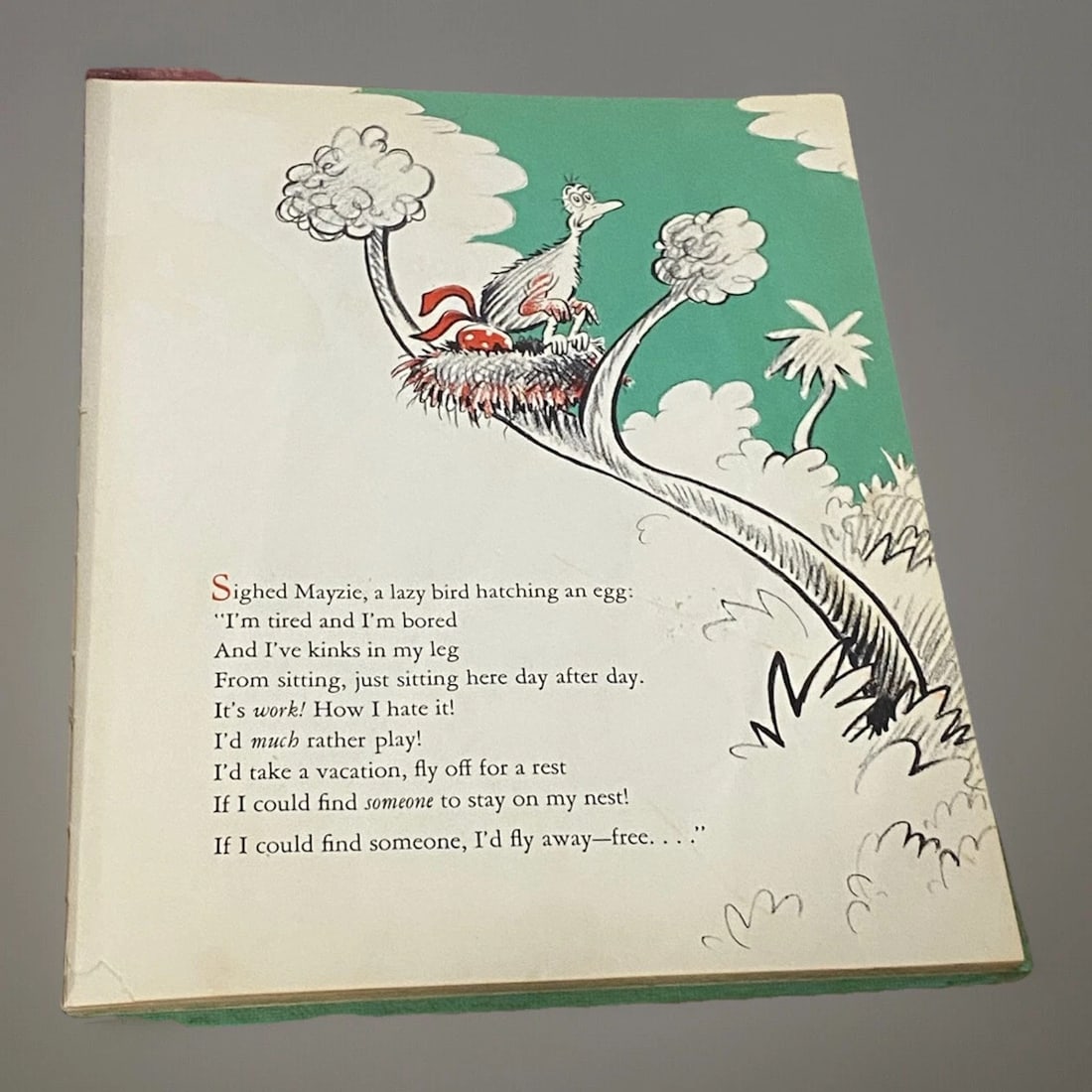 Dr. Seuss Children's Book - Horton Hatches The Egg First Edition Vintage 1940 - 8