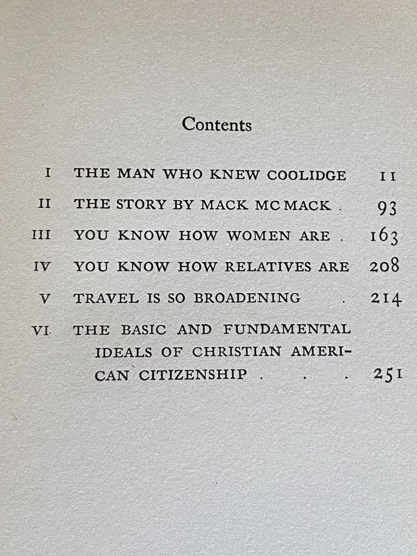 Sinclair LEWIS THE MAN WHO KNEW COOLIDGE 1928 First Edition/Print HC - 4