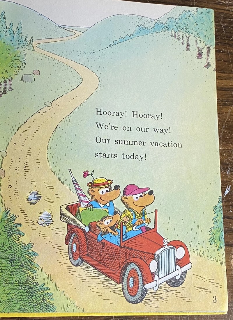 Dr Seuss The Bears' Vacation by Stan and Jan Berenstain 1968 Beginner BooksHC VG - 12