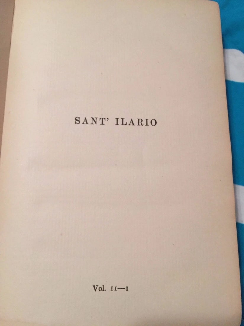 F. Marion Crawford SANT ILARIO 1888 P.F.Collier & Son HC - 7