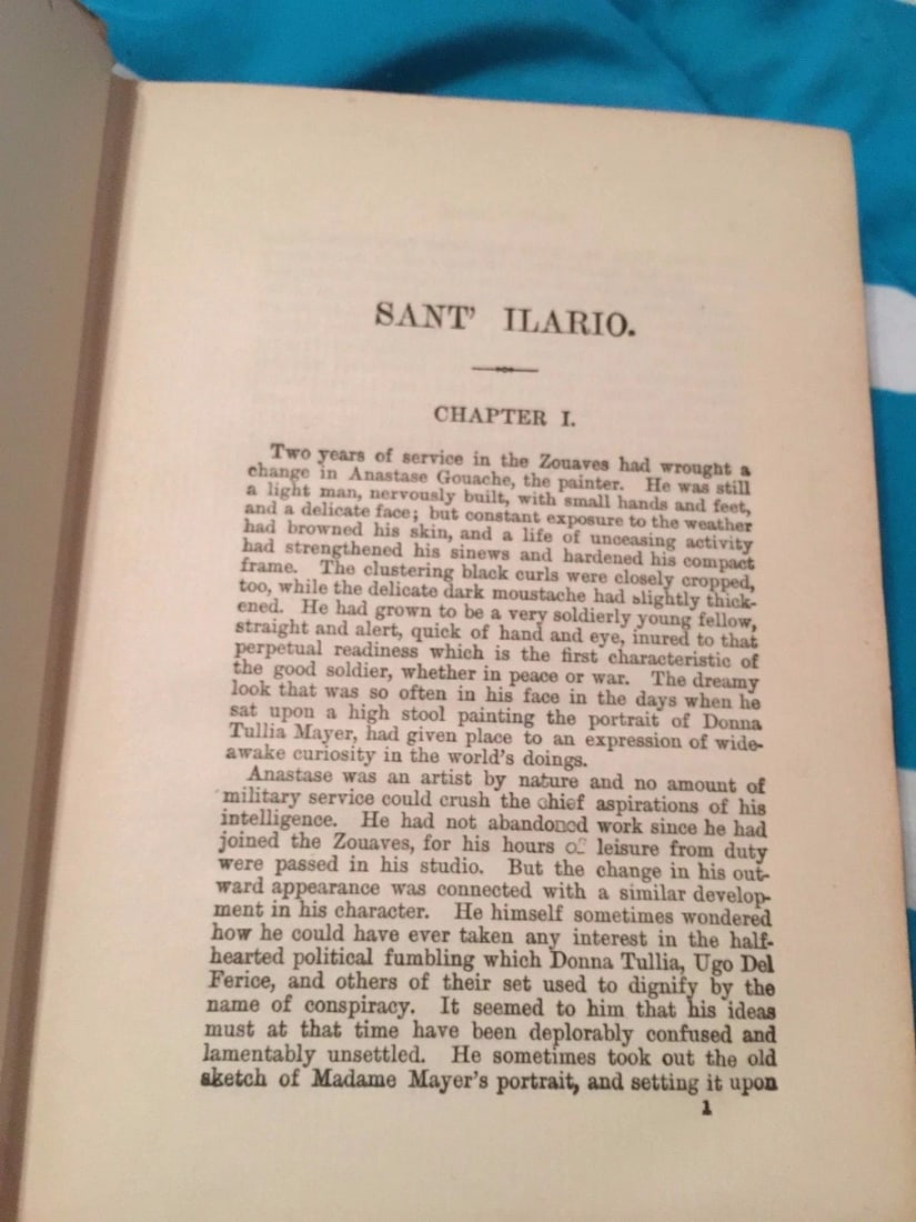 F. Marion Crawford SANT ILARIO 1888 P.F.Collier & Son HC - 9