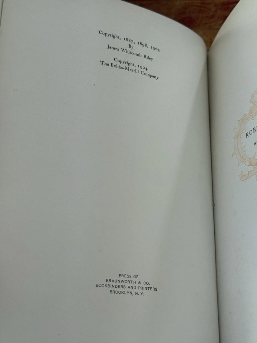 James Whitcomb Riley, Howard Chandler ChristyOUT TO OLD AUNT MARY'S 1stEd/Print - 4