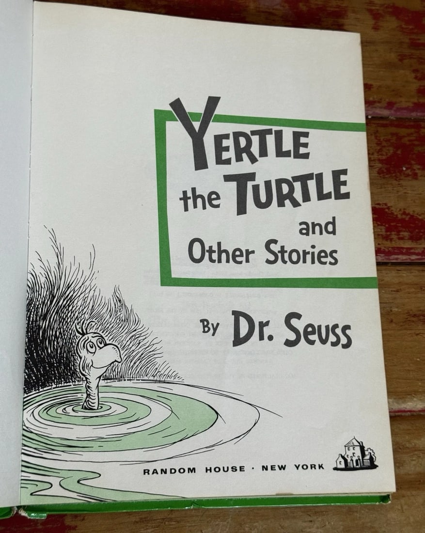 Yertle the Turtle And Other Stories Dr. Seuss HC 1st Ed 1958 Early Print Good - 2