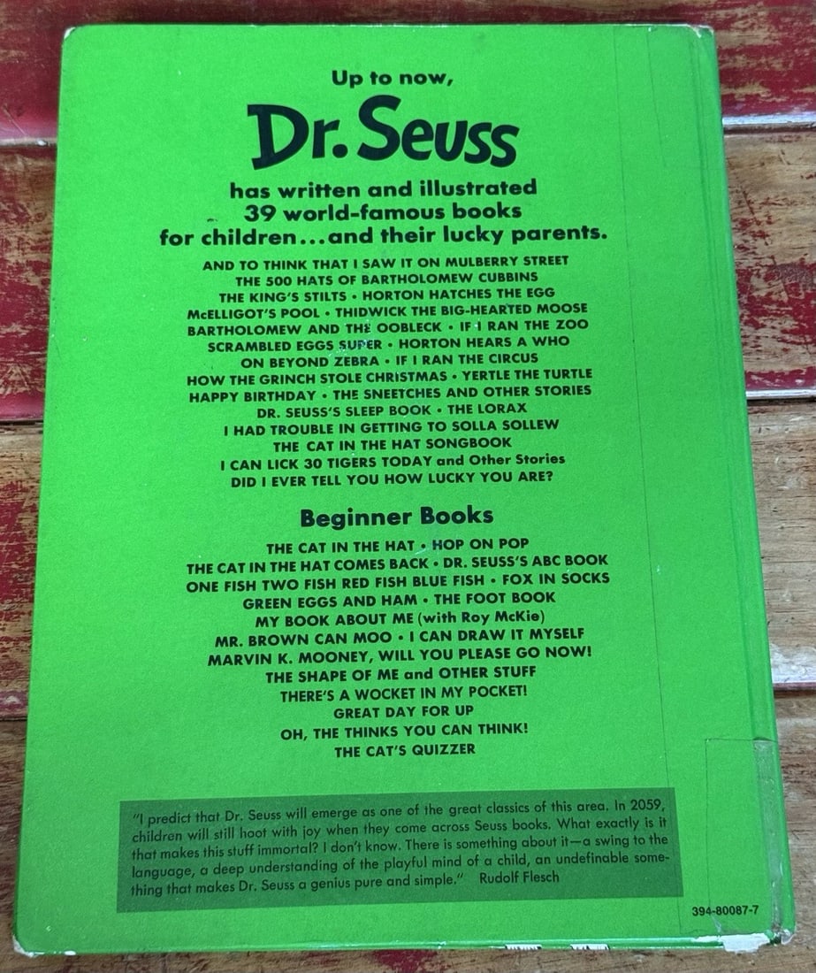 Yertle the Turtle And Other Stories Dr. Seuss HC 1st Ed 1958 Early Print Good - 4