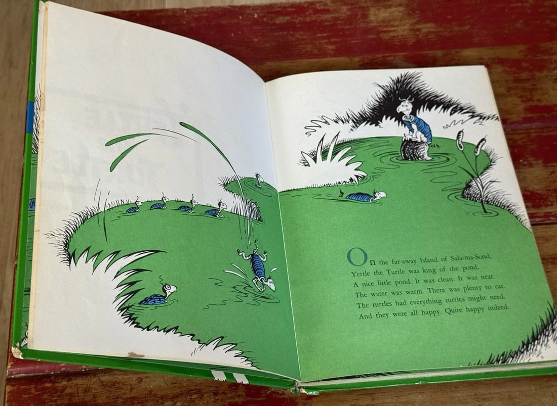 Yertle the Turtle And Other Stories Dr. Seuss HC 1st Ed 1958 Early Print Good - 8