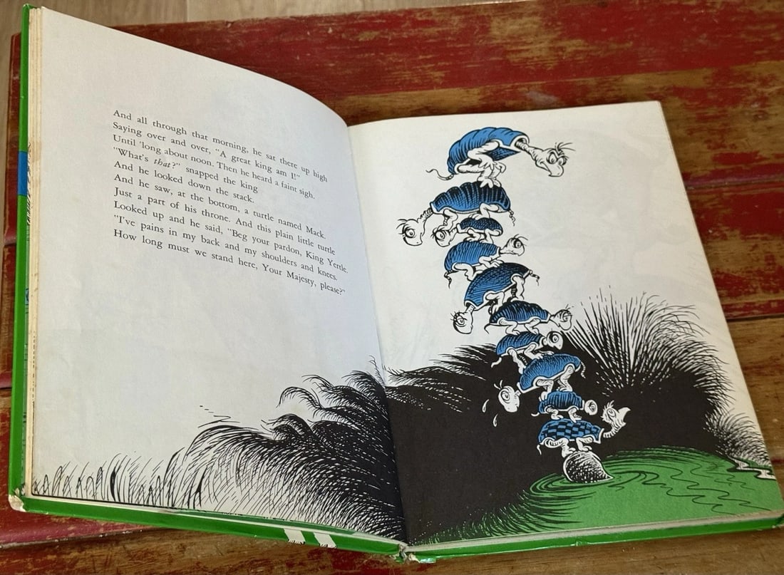 Yertle the Turtle And Other Stories Dr. Seuss HC 1st Ed 1958 Early Print Good - 9