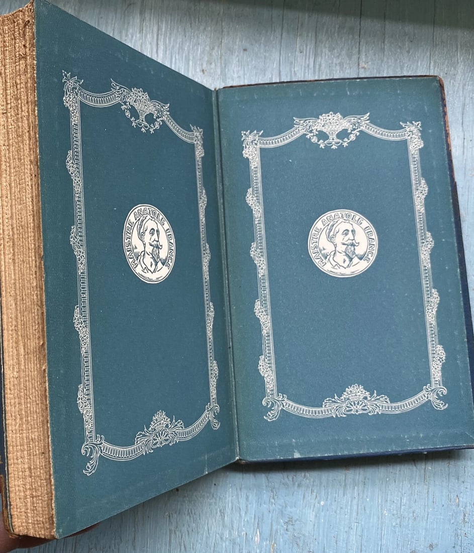 Antique Book A Mummer’s Tale Anatole France Blue Leather 1923 Dodd Mead - 9