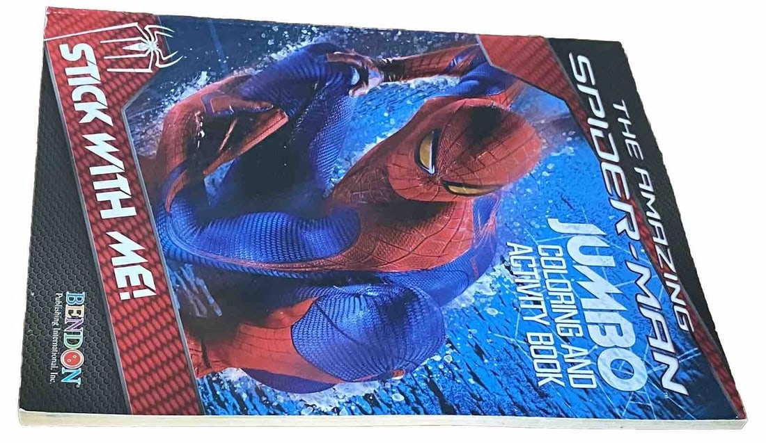 The Amazing Spider-Man Jumbo Coloring And ActivityBook Bendon Very Good 2012 - 3
