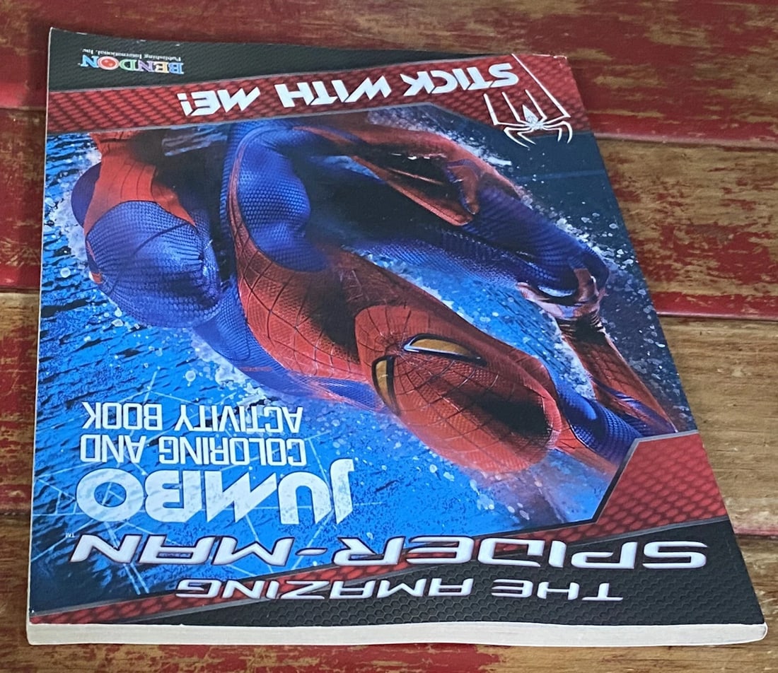 The Amazing Spider-Man Jumbo Coloring And ActivityBook Bendon Very Good 2012 - 5