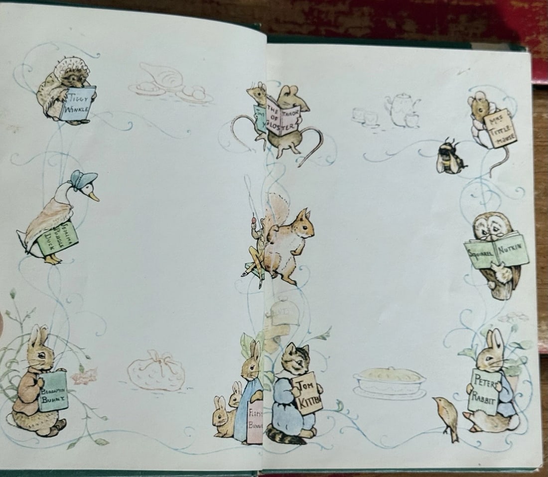 VINTAGE The Tale Of Peter Rabbit By Beatrix Potter HC 1st Printing No Date Good - 5