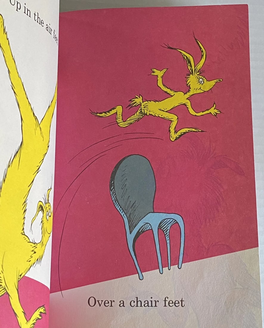 The Foot Book 1968 Dr. Seuss Grolier Book Club Edition Print U 123 Very Good - 11