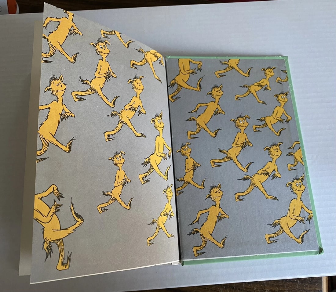 The Foot Book 1968 Dr. Seuss Grolier Book Club Edition Print U 123 Very Good - 12