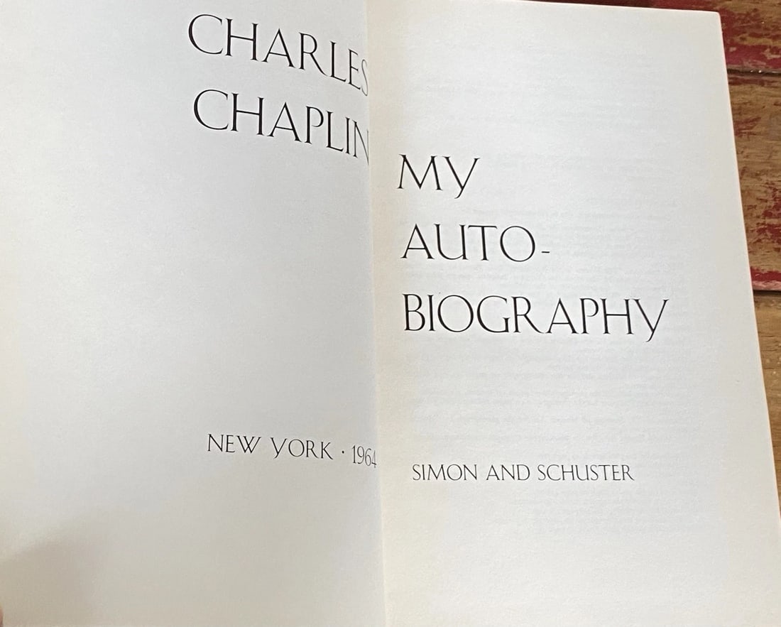 MY AUTOBIOGRAPHY Charles Chaplin HC 1st Ed. 1st Print (Stated) Illust. Very Good - 2