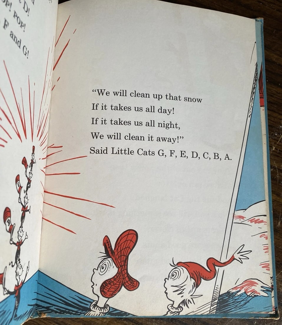 FIRST EDITION Dr Seuss Cat in the Hat Comes Back Very Early Print 1958 Good - 10