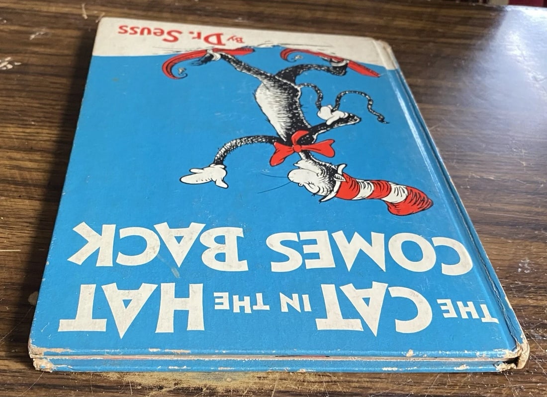 FIRST EDITION Dr Seuss Cat in the Hat Comes Back Very Early Print 1958 Good - 7