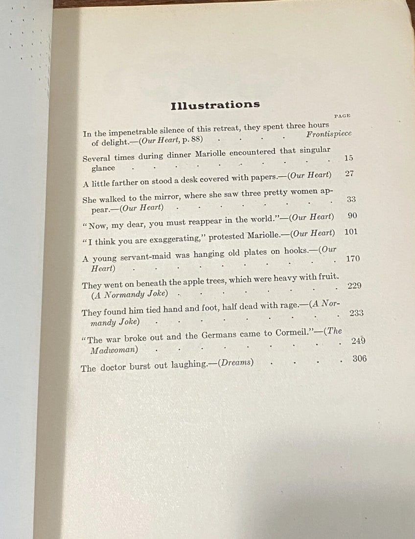Guy De Maupassant Our Heart, The Snip1910 Pearson Ltd. Ed. #173/1000 Illustrated - 8