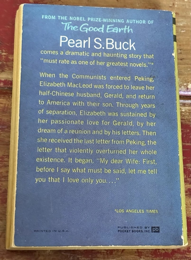 Letter From Peking By PEARL S. BUCK PB 1962 1st Ed/2ND Giant Cardinal Ed VGood - 4