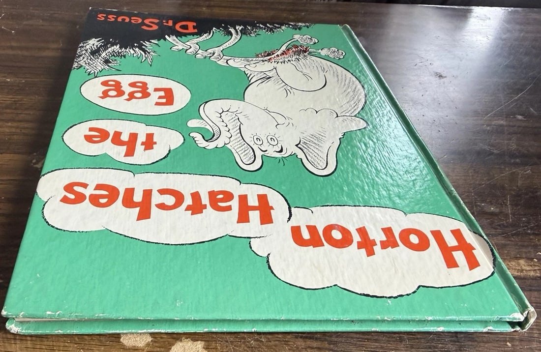 Dr. Seuss Horton Hatches the Egg 1968 HC Random House 1940 Reprint Ed. Good Cond - 6