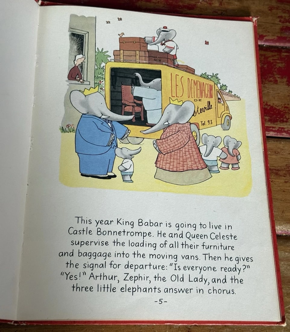 Babar’s Castle by Laurent De Brunhoff 1st Ed.1962 Random House HC Illustrated - 10