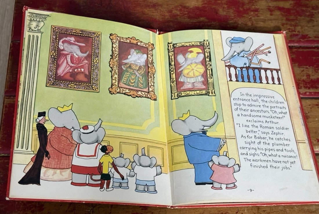 Babar’s Castle by Laurent De Brunhoff 1st Ed.1962 Random House HC Illustrated - 11