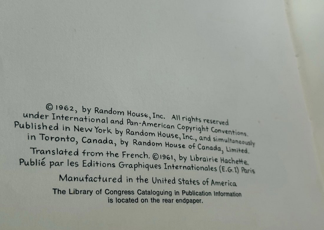 Babar’s Castle by Laurent De Brunhoff 1st Ed.1962 Random House HC Illustrated - 3