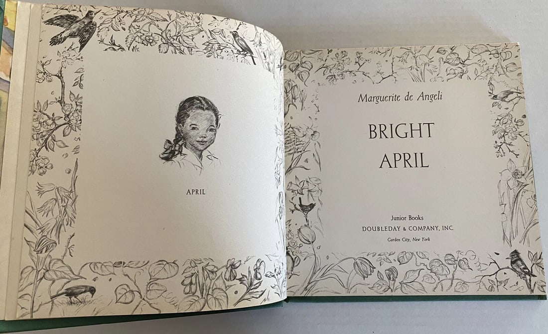 1946 BRIGHT APRIL Marguerite deAngeli 1st ED Stated HC/DJ Doubleday - 2