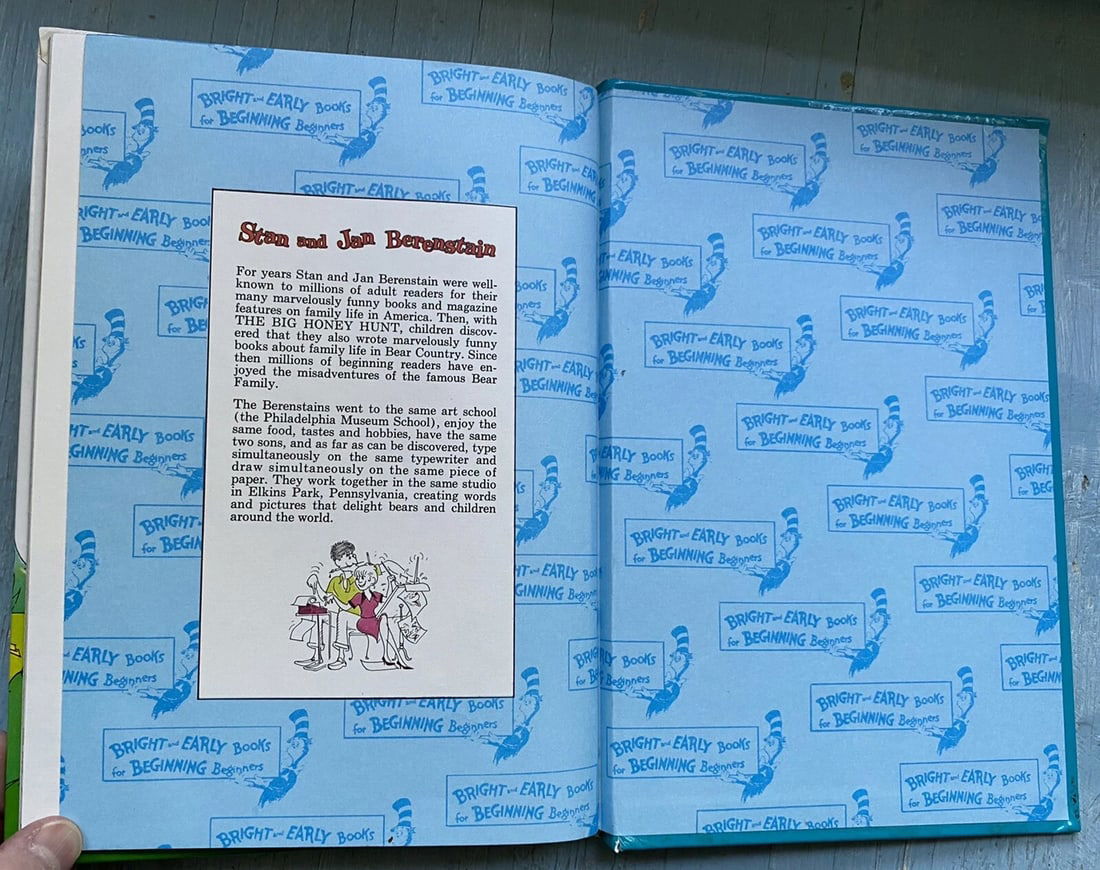 1974 Berenstain Bears He Bear She Bear 1st Ed Grolier Book Club HC Very Good - 12