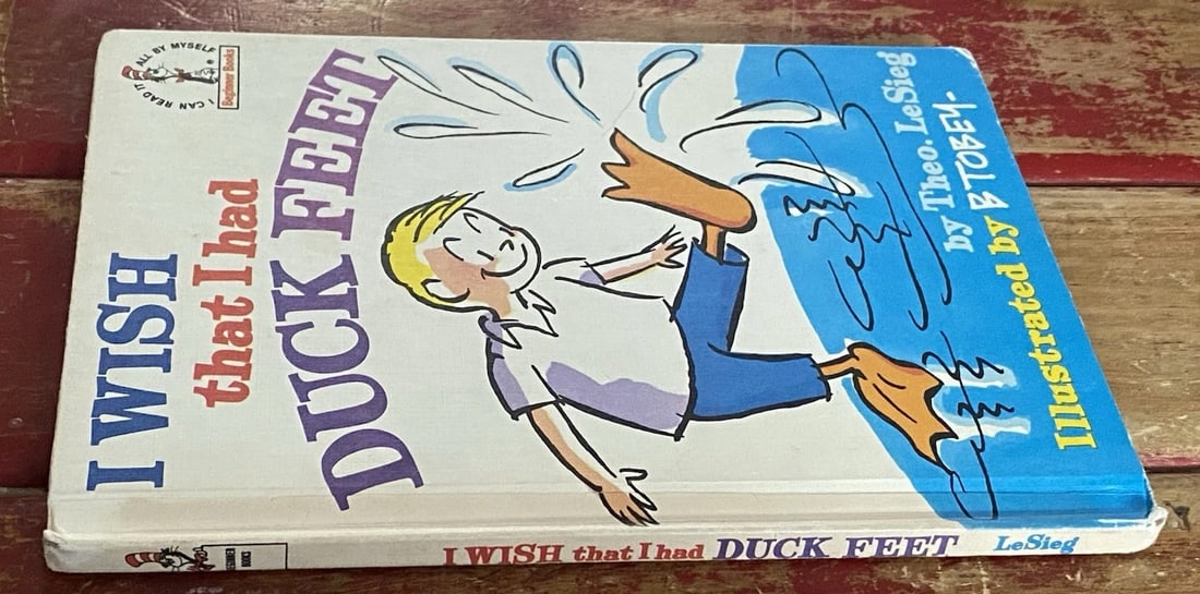 Dr Seuss, Theo LeSieg I Wish That I Had Duck Feet 1st Edition 1965 HC - 5