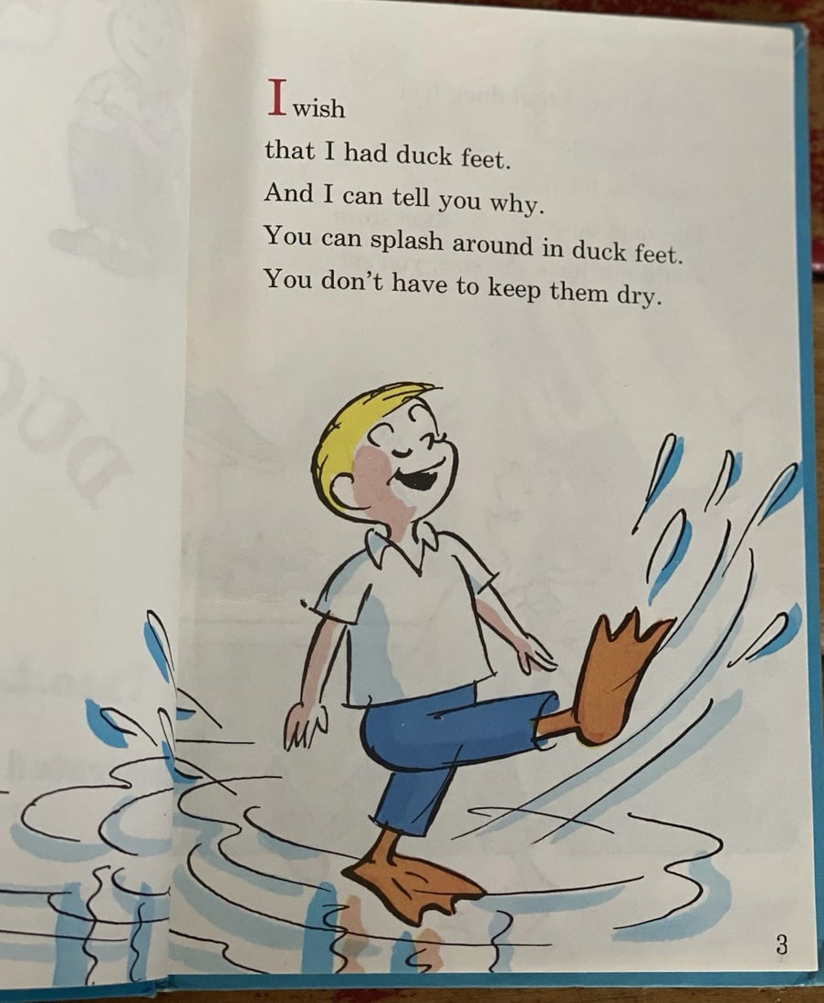 Dr Seuss, Theo LeSieg I Wish That I Had Duck Feet 1st Edition 1965 HC - 8