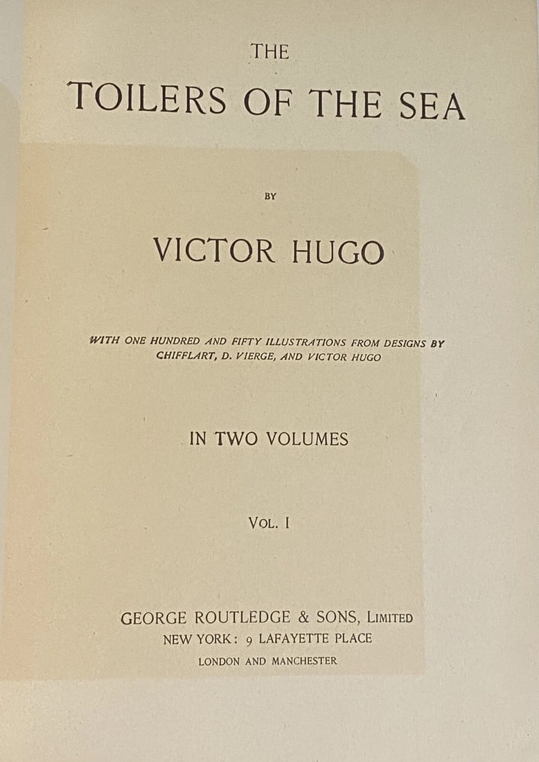 Victor Hugo’s Novels Toilers Of The SeaVol. I Illustrated 1887Library Edition - 3
