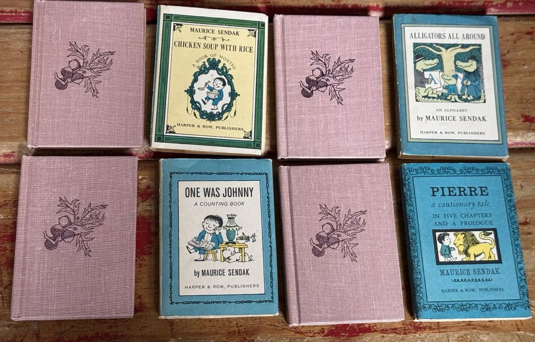NUTSHELL LIBRARY by Maurice Sendak/ Harper & Row, 1962 (4 Mini Books) - 9