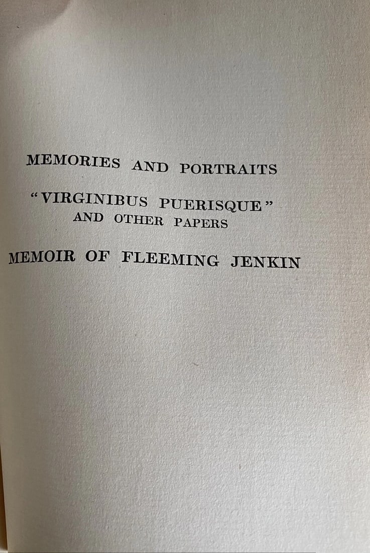 Robert L. Stevenson VirginibusPuerisque DeLuxe LimitedEd. of 1,000 Brainard 1906 - 13